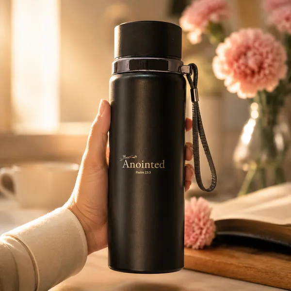 Anointed_Christian_Water_Bottle_–_LED_Temp_Display,_Psalm_23_|_Black