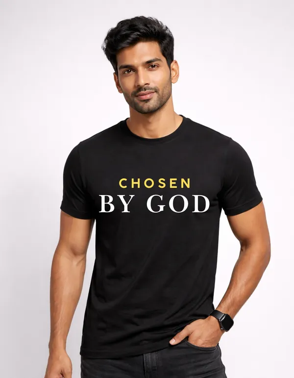 Gospel_Threads_Black_Cotton_Chosen_By_God_Scripture_T-Shirt_For_Men_&_Women_|_1_Peter_2:9_Christian_Identity_Faith_Tee_India_|_Printed_Front_&_Back_Chosen_Apparel_for_Church_Youth_&_Daily_Wear