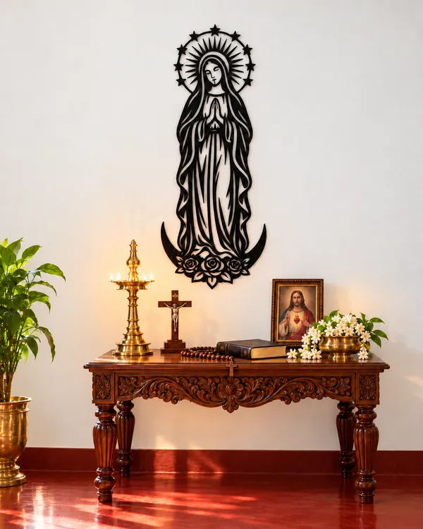 Mother_Mary_Metal_Wall_Art,_2_ft_|_Black_Laser-Cut_Decor