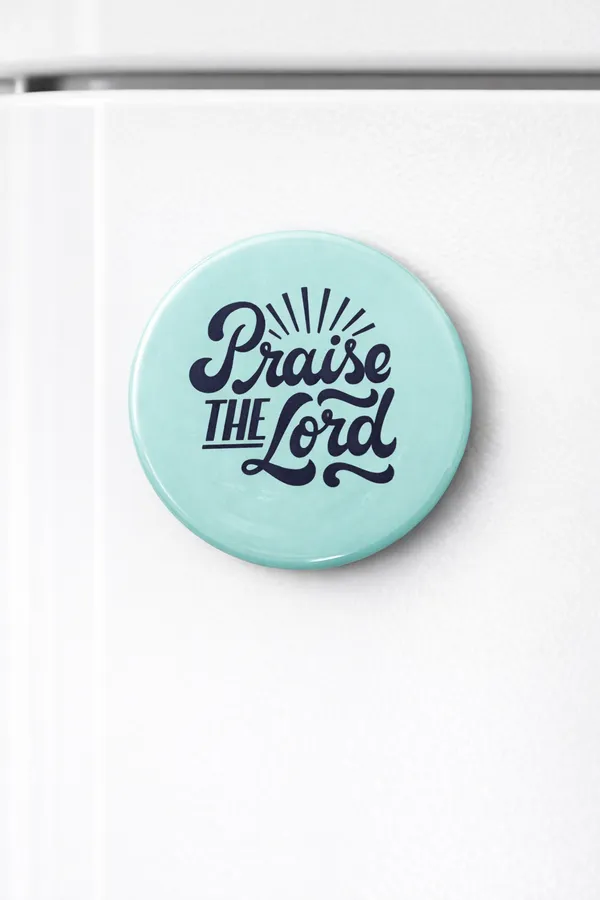 Gospel_Threads_Praise_The_Lord_Aqua_Blue_Fridge_Magnet_|_Christian_Worship_Praise_Metal_Magnet_India_|_Vibrant_Faith_Kitchen_Decor_Gift_for_Joyful_Believers