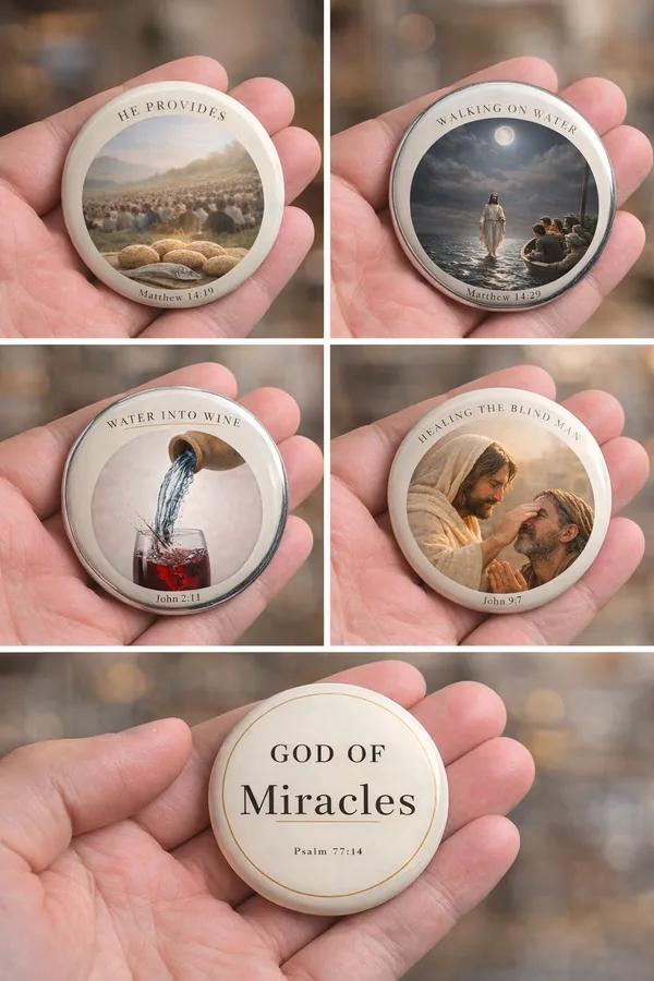 Gospel_Threads_Jesus_Miracles_Fridge_Magnet_Set_Pack_of_5_|_Christian_Scripture_Metal_Magnets_India_|_Faith_Miracle_Story_Return_Gift_for_Churches_Sunday_Schools_&_Homes
