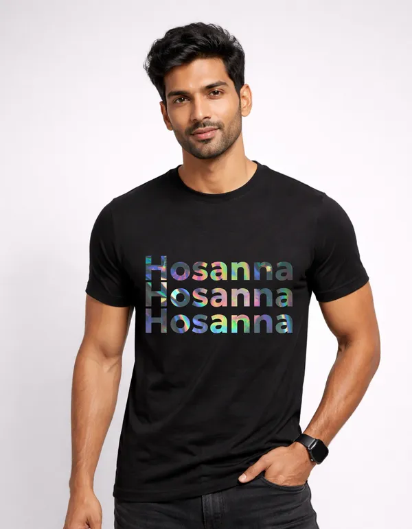 Gospel_Threads_Black_Cotton_Hosanna_Scripture_T-Shirt_For_Men_&_Women_|_Palm_Sunday_Christian_Worship_Tee_India_|_Printed_Front_&_Back_Praise_Apparel_for_Church_Easter_&_Youth_Events