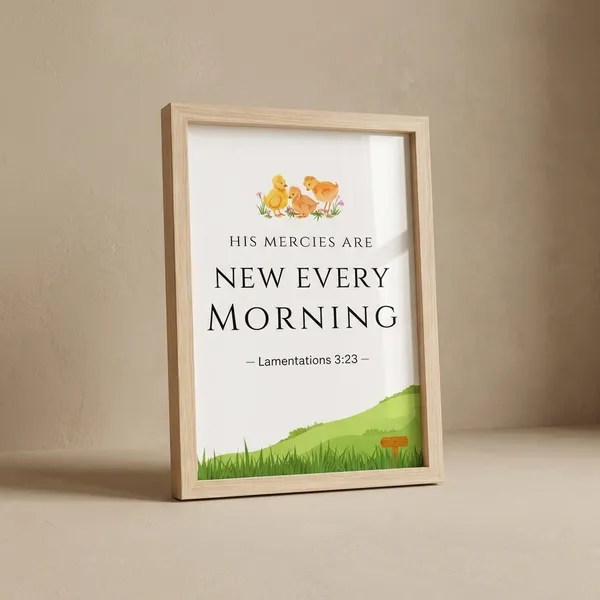 Gospel_Threads_His_Mercies_Are_New_Every_Morning_Wooden_Frame_|_Lamentations_3:23_Christian_Wall_Decor_India_|_Faith_Morning_Inspiration_Gift