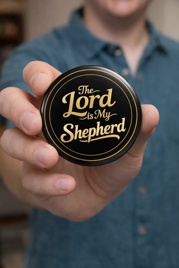 Gospel_Threads_The_Lord_Is_My_Shepherd_Black_Fridge_Magnet_|_Psalm_23:1_Christian_Scripture_Metal_Magnet_India_|_Faith_Comfort_&_Guidance_Gift_for_Believers_Homes_Offices_&_Churches