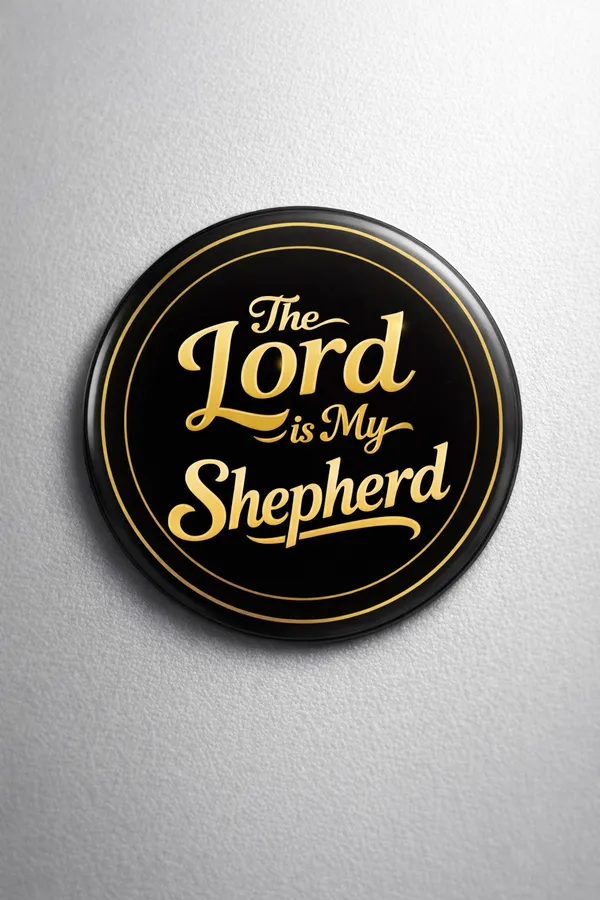 Gospel_Threads_The_Lord_Is_My_Shepherd_Black_Fridge_Magnet_|_Psalm_23:1_Christian_Scripture_Metal_Magnet_India_|_Faith_Comfort_&_Guidance_Gift_for_Believers_Homes_Offices_&_Churches