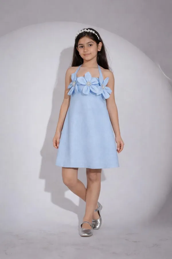 Skyblue_Tulle_Premium_Dress_For_Kids