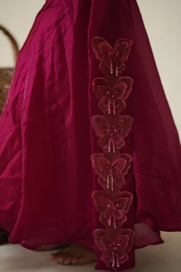 Pink_Tulle_Premium_Lehenga_Set_For_Kids