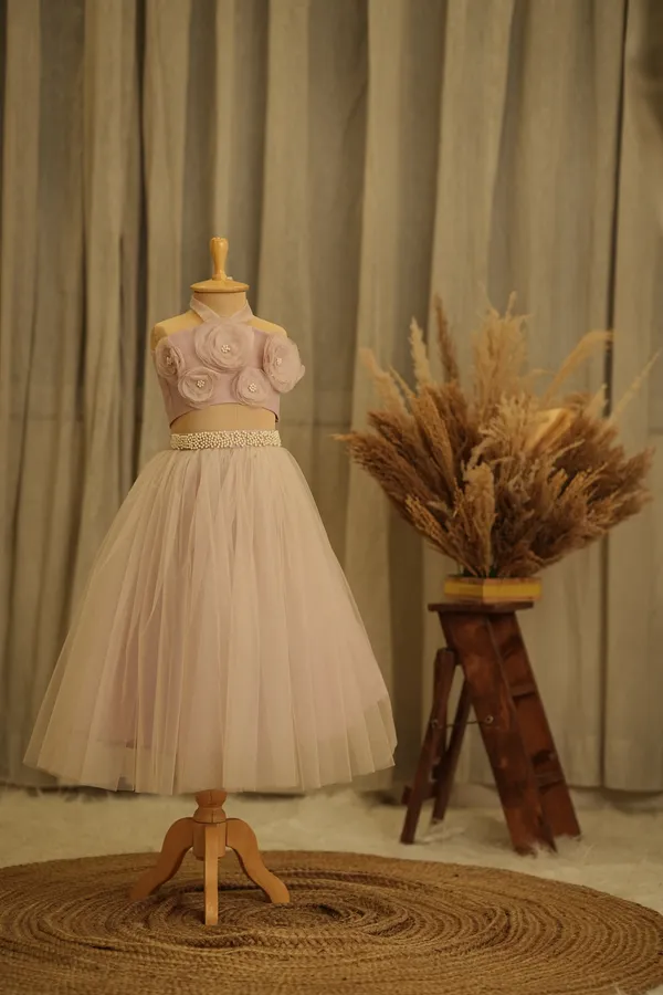 Cream_Tulle_Premium_Dress_For_Kids