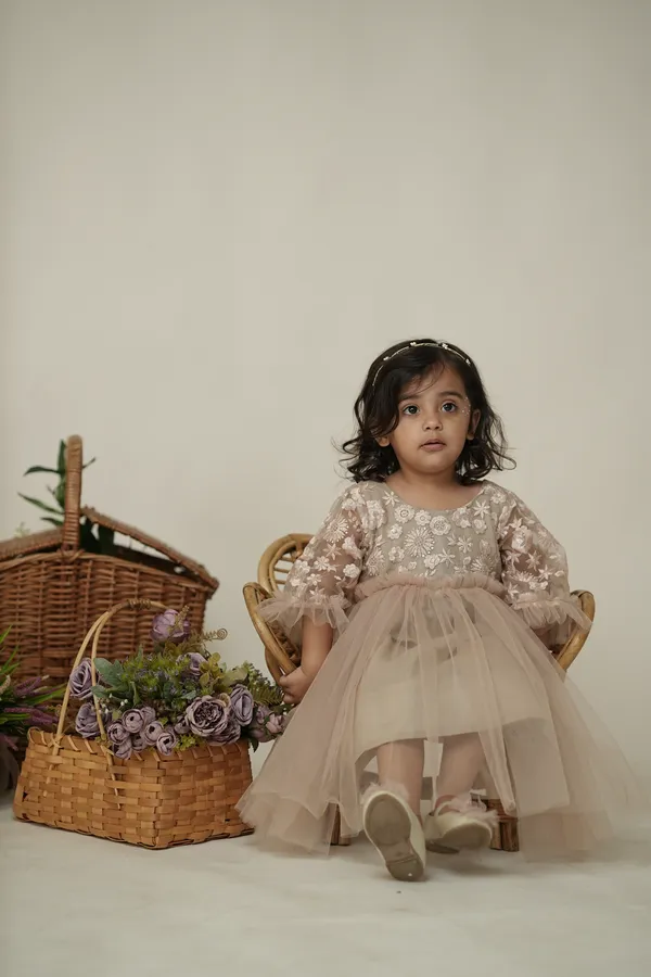 Cream_Tulle_Premium_Dress_For_Kids