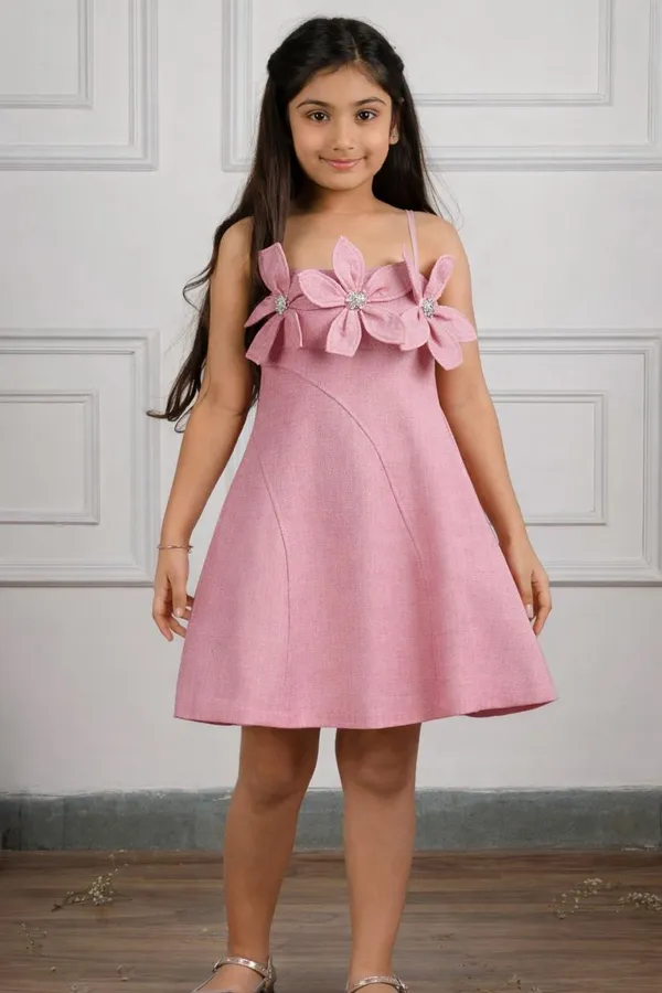 Pink_Tulle_Premium_Dress_For_Kids