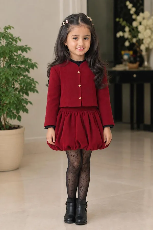 Girls_Winter_Red_Co_Ord_Set