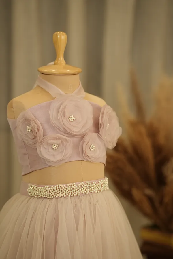 Cream_Tulle_Premium_Dress_For_Kids