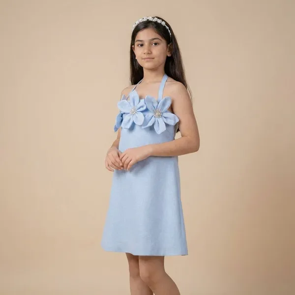 Skyblue_Tulle_Premium_Dress_For_Kids