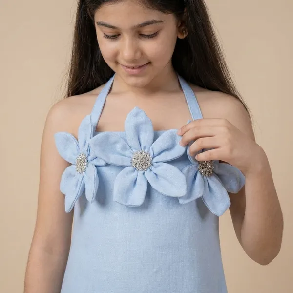Skyblue_Tulle_Premium_Dress_For_Kids
