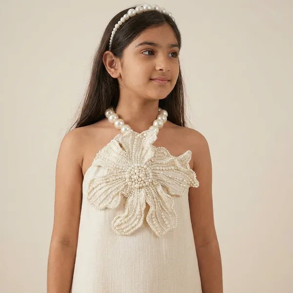 Beige_Tulle_Premium_Dress_For_Kids