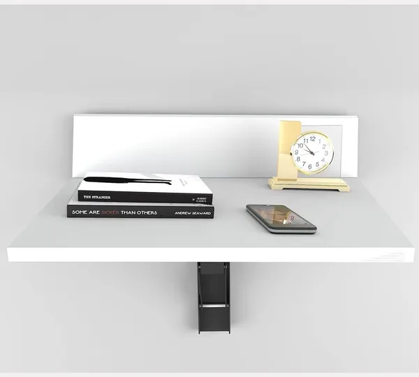 Rosebell_White_Engineered_Wood_Wall_Mounted_Folding_Table_For_Home_Decor