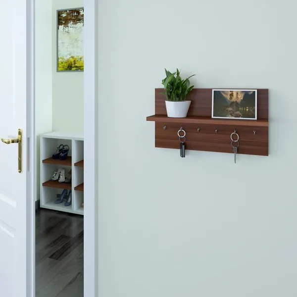 Rosebell__Walnut_Engineered_Wood_Key_Holder_For_Home_Decor