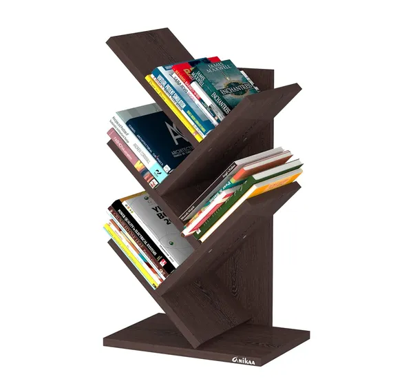 Rosebell_Wenge_Engineered_Wood_Tree_Bookshelf_For_Home_Decor