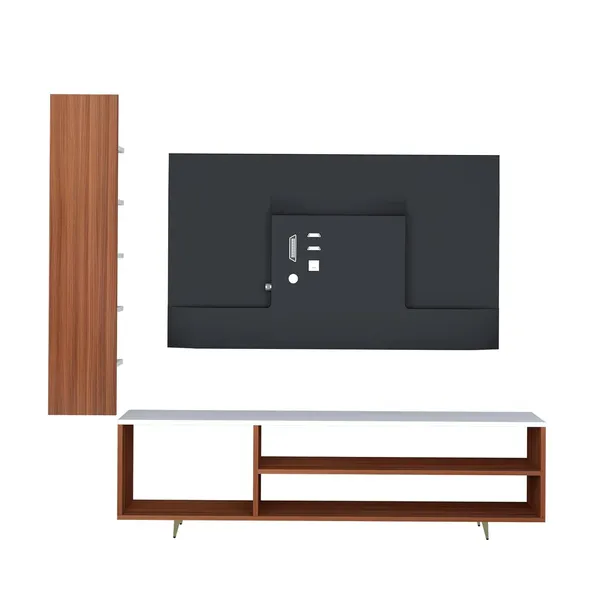 Rosebell_Walnut_White_Engineered_Wood_Tv_Unit_For_Home_Decor