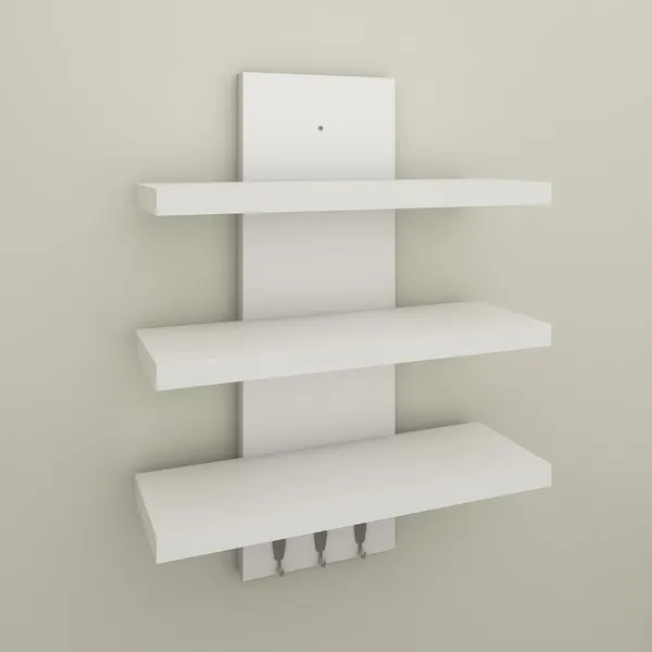 Rosebell_White_Engineered_Wood_Key_Holder_For_Home_Decor