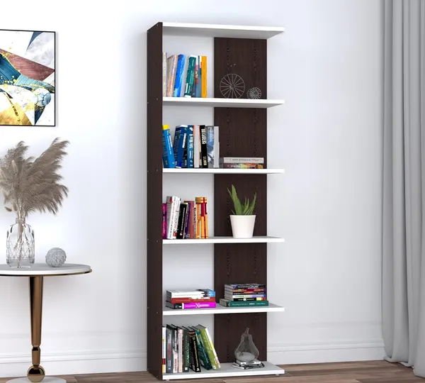 Rosebell__Wenge_Engineered_Wood_Bookshelf_For_Home_Decor