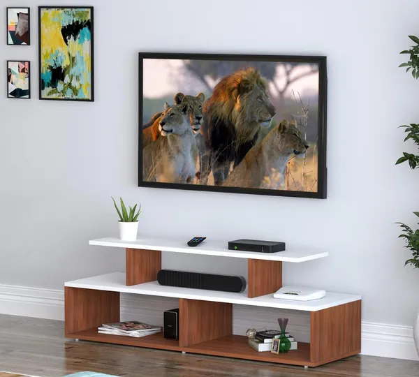 Rosebell_Walnut_White_Engineered_Wood_Tv_Unit_For_Home_Decor
