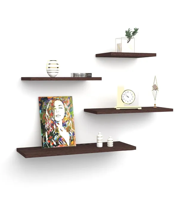 Rosebell__Wenge_Engineered_Wood_Wall_Shelf_For_Home_Decor