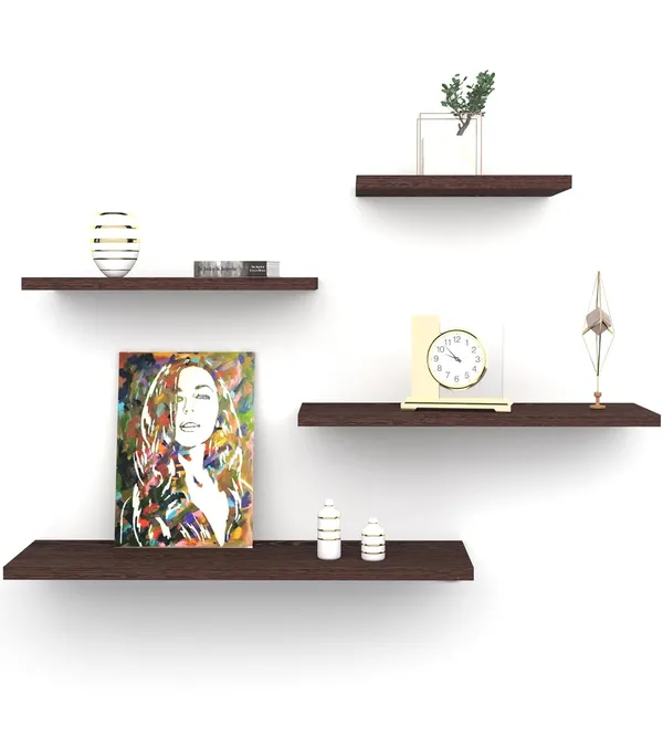 Rosebell__Wenge_Engineered_Wood_Wall_Shelf_For_Home_Decor