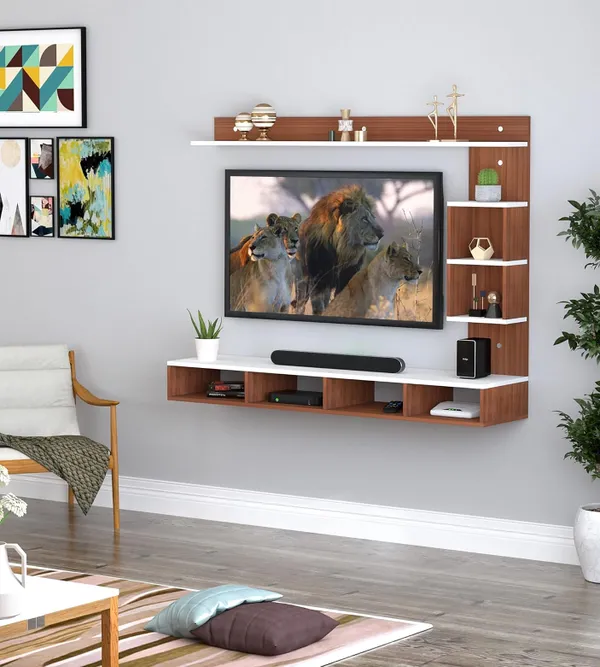 Rosebell_Walnut_White_Engineered_Wood_Tv_Unit_For_Home_Decor