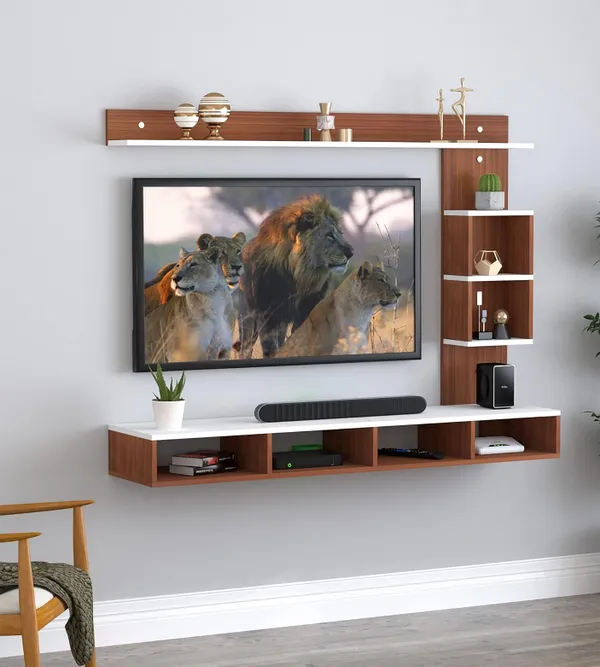 Rosebell_Walnut_White_Engineered_Wood_Tv_Unit_For_Home_Decor