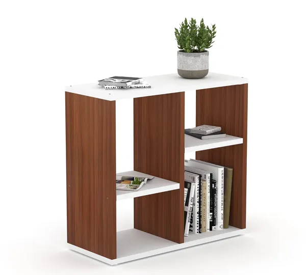 Rosebell__Walnut_White_Engineered_Wood_Side_Table_For_Home_Decor
