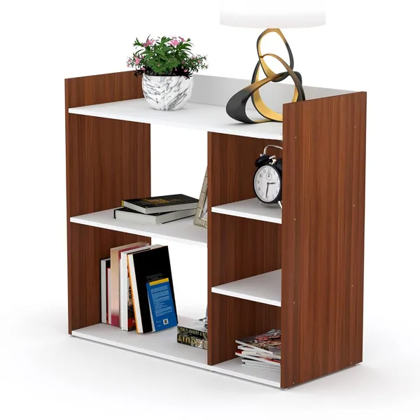 Rosebell__Walnut_White_Engineered_Wood_Side_Table_For_Home_Decor