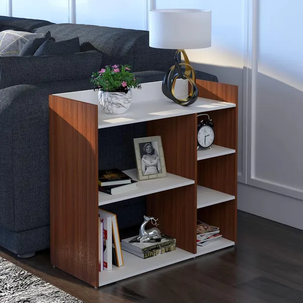 Rosebell__Walnut_White_Engineered_Wood_Side_Table_For_Home_Decor