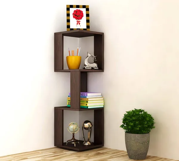 Rosebell_Wenge_Engineered_Wood_Corner_Wall_Shelf_For_Home_Decor