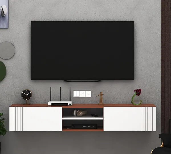 Rosebell_Walnut_White_Engineered_Wood_Tv_Unit_For_Home_Decor