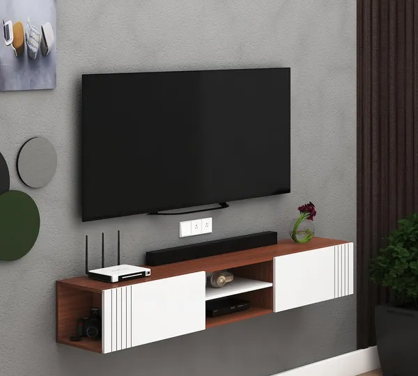 Rosebell_Walnut_White_Engineered_Wood_Tv_Unit_For_Home_Decor