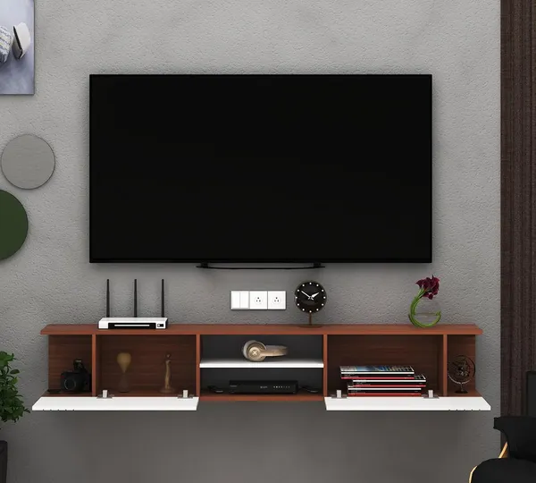 Rosebell_Walnut_White_Engineered_Wood_Tv_Unit_For_Home_Decor