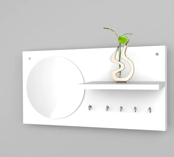 Rosebell_White_Engineered_Wood_Key_Holder_For_Home_Decor