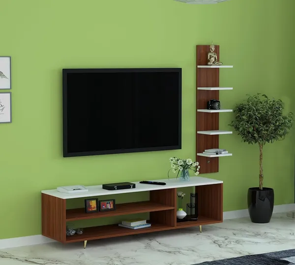 Rosebell_Walnut_White_Engineered_Wood_Tv_Unit_For_Home_Decor