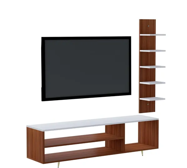 Rosebell_Walnut_White_Engineered_Wood_Tv_Unit_For_Home_Decor