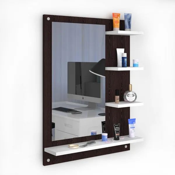 Rosebell_Wenge_And_White_Engineered_Wood_Dressing_Mirror_For_Home_Decor