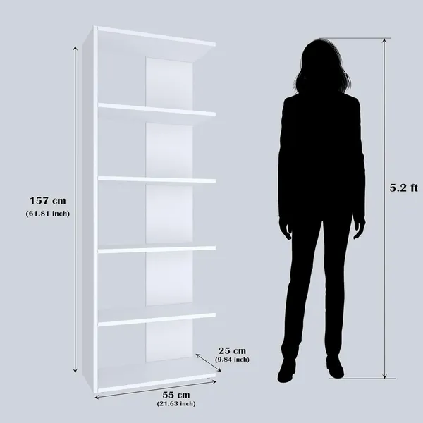Rosebell_White_Engineered_Wood_Bookshelf_For_Home_Decor