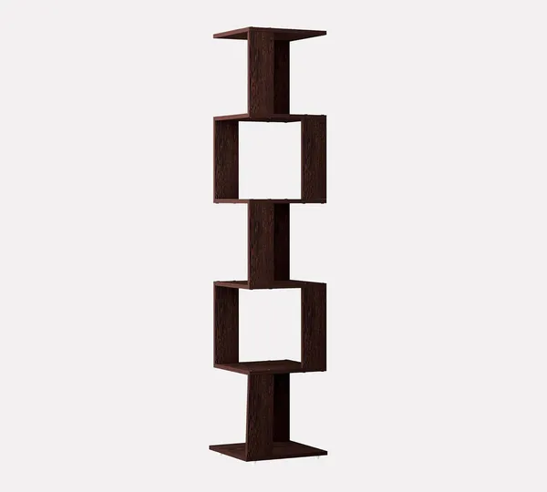 Rosebell_Wenge_Engineered_Wood_Corner_Floor_Standing_Shelf_For_Home_Decor
