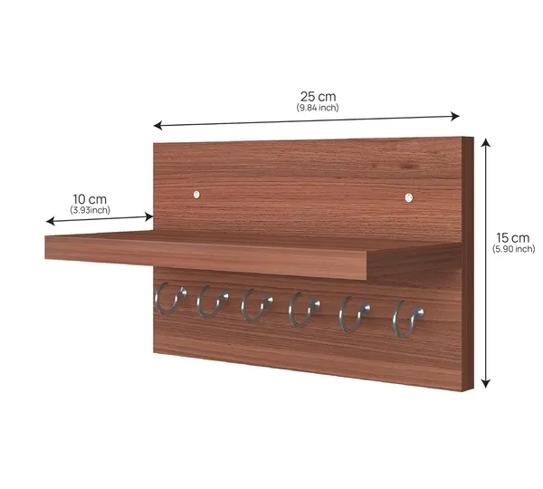 Rosebell__Walnut_Engineered_Wood_Key_Holder_For_Home_Decor