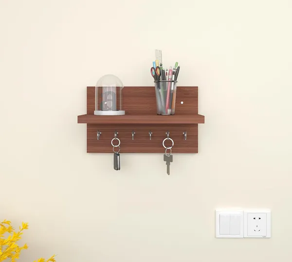 Rosebell__Walnut_Engineered_Wood_Key_Holder_For_Home_Decor