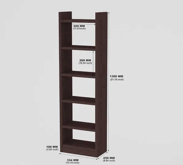 Rosebell_Brown_Engineered_Wood_Bookshelf_For_Home_Decor