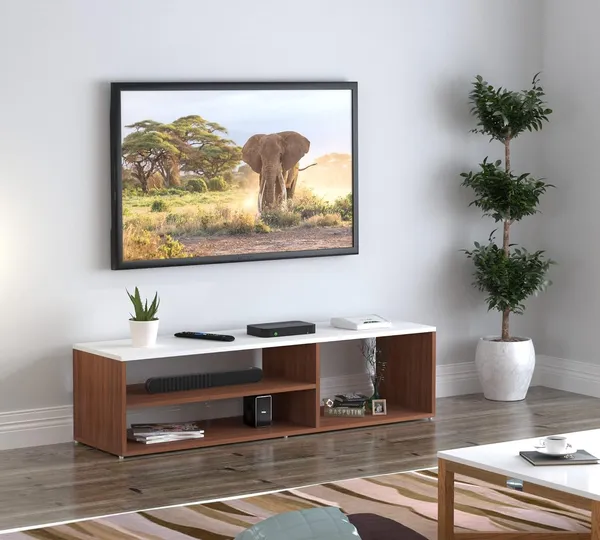Rosebell_Walnut_White_Engineered_Wood_Tv_Unit_For_Home_Decor
