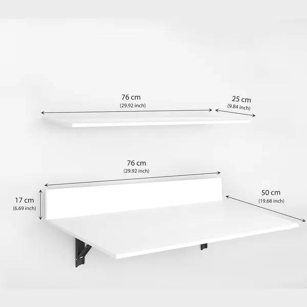 Rosebell_White_Engineered_Wood_Wall_Mounted_Folding_Table_For_Home_Decor