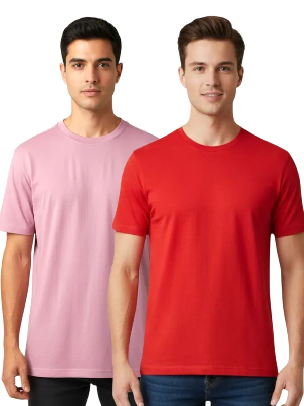 Dusty_Pink_And_Red_Everyday_Basic_T_Shirt_Combo_For_Men