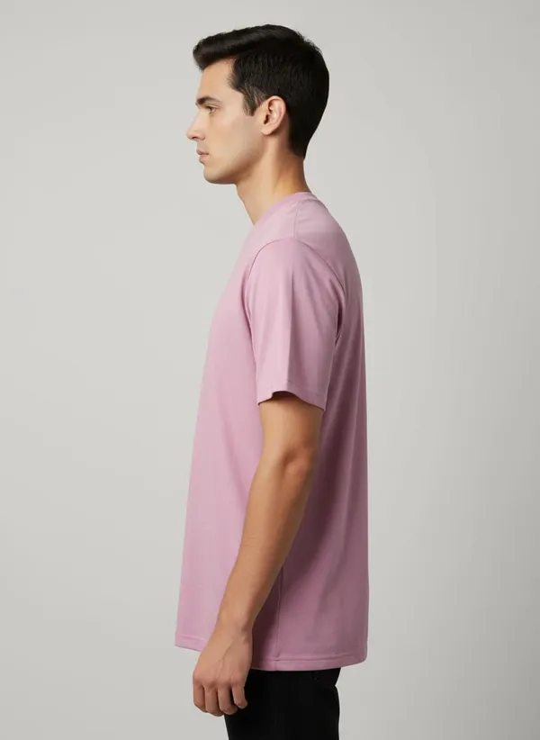 Dusty_Pink_Classic_Short_Sleeve_Crewneck_T_Shirt_Cotton_Blend_Casual_Everyday_Wear_For_Men